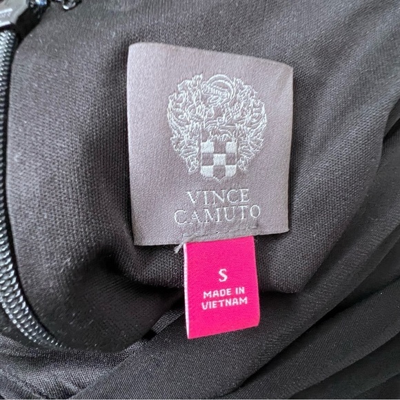 Vince Camuto Faux Wrap Jersey Jumpsuit Black Size Small - Picture 7 of 10